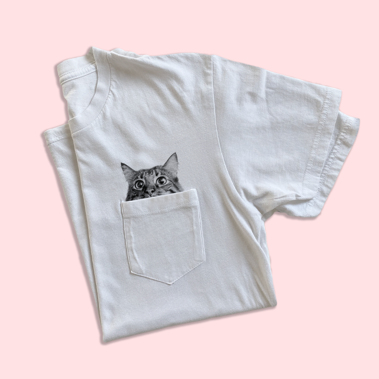Ready-Made Peeking Pet Pocket Tee