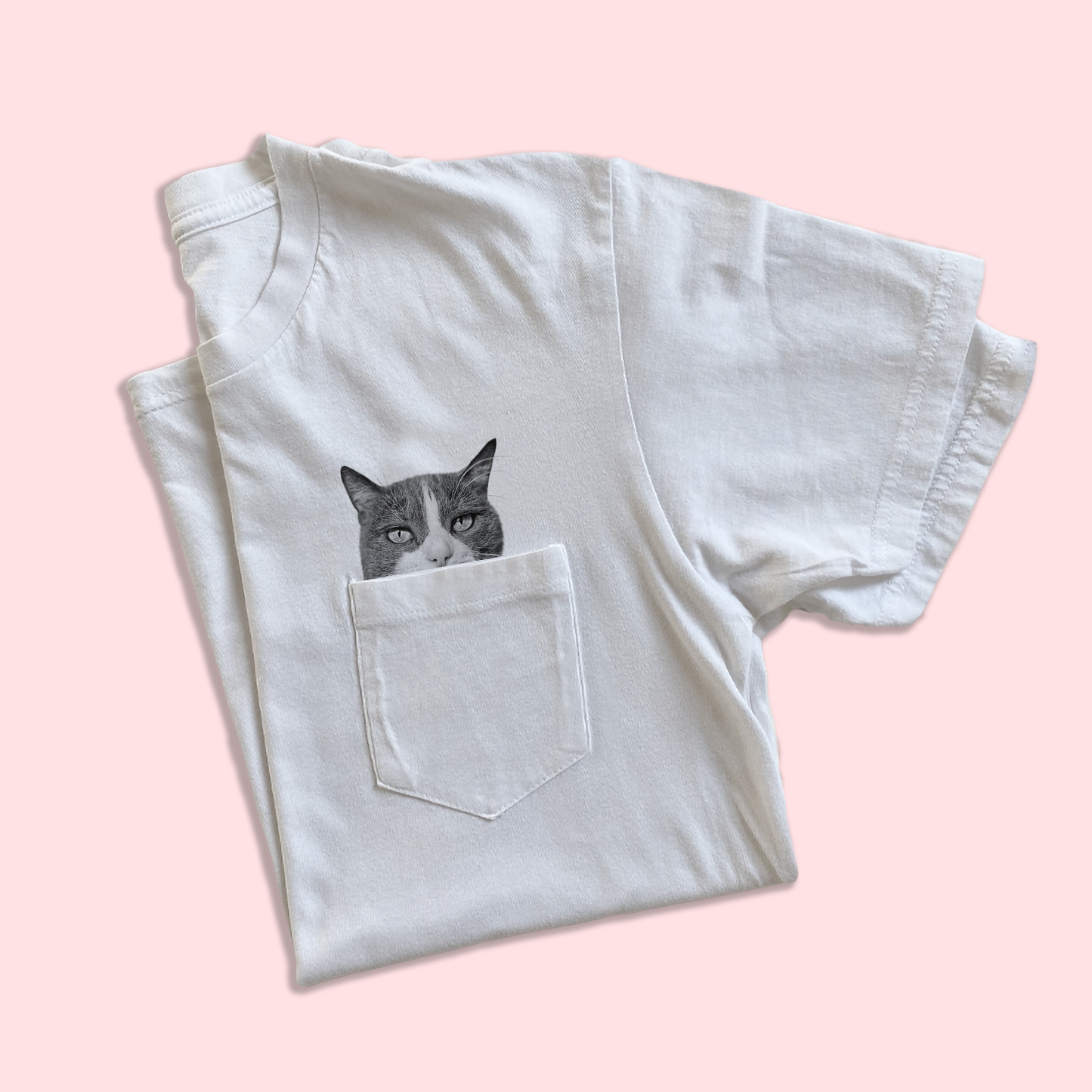 Ready-Made Peeking Pet Pocket Tee