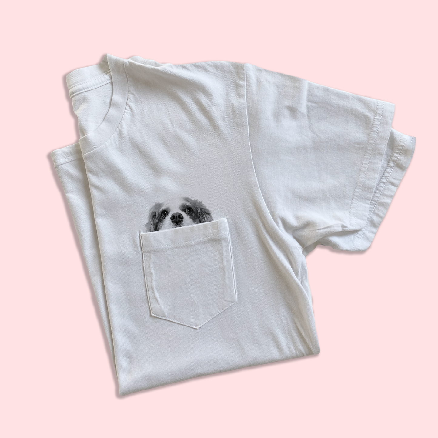 Ready-Made Peeking Pet Pocket Tee
