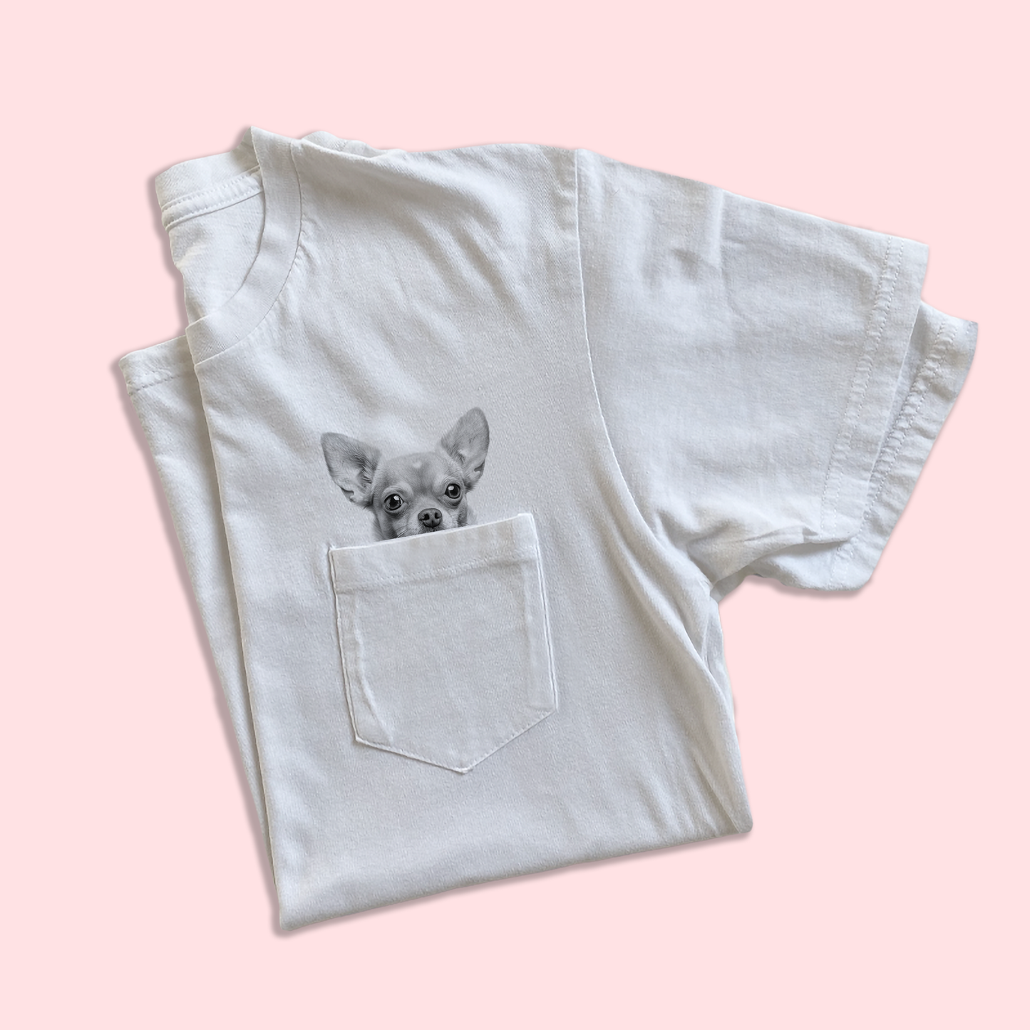 Ready-Made Peeking Pet Pocket Tee
