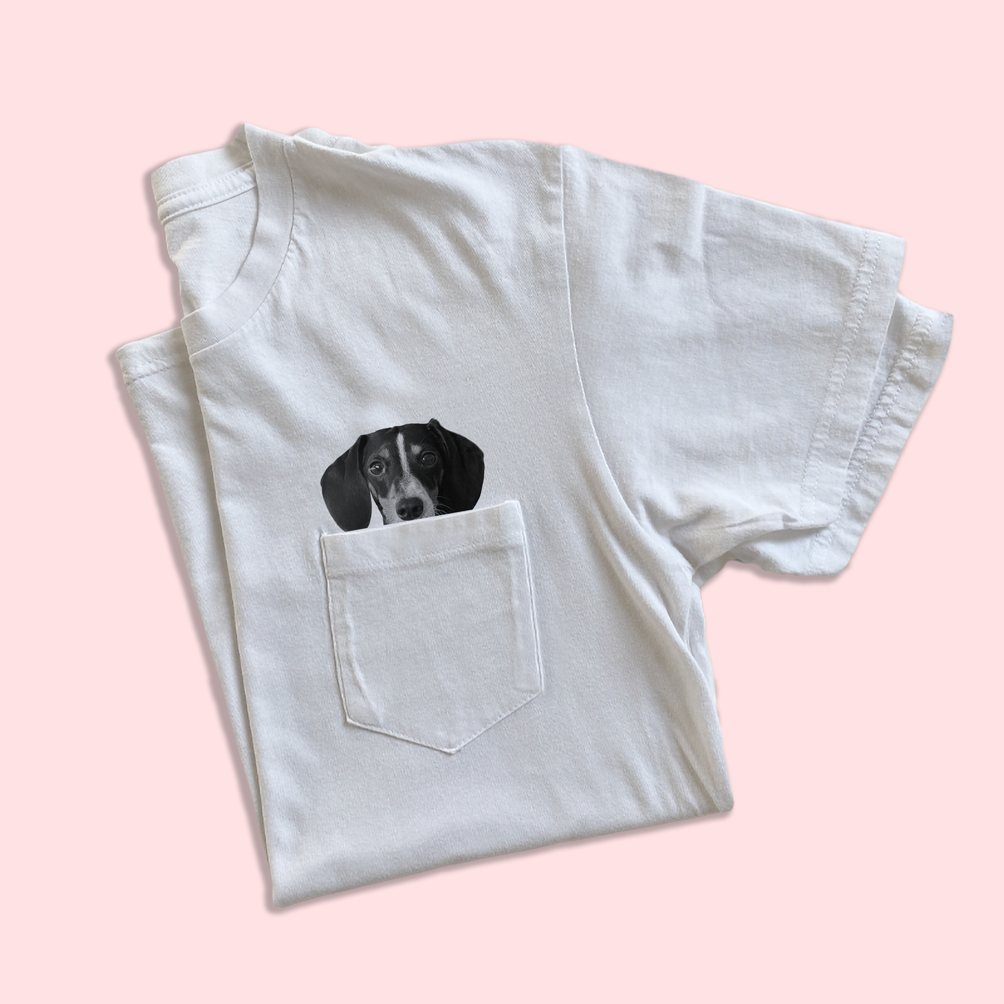 Ready-Made Peeking Pet Pocket Tee
