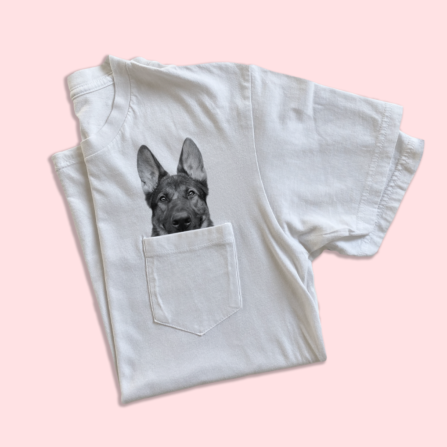 Ready-Made Peeking Pet Pocket Tee