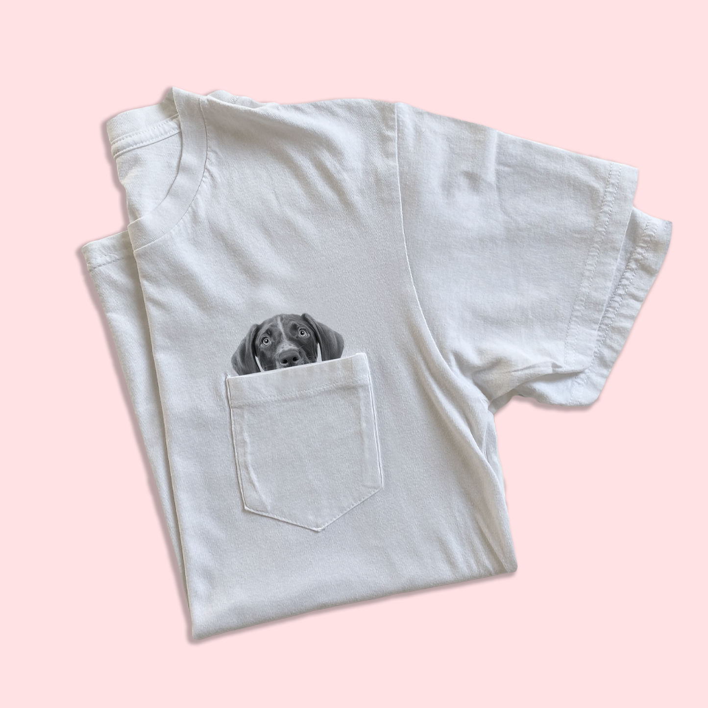 Ready-Made Peeking Pet Pocket Tee