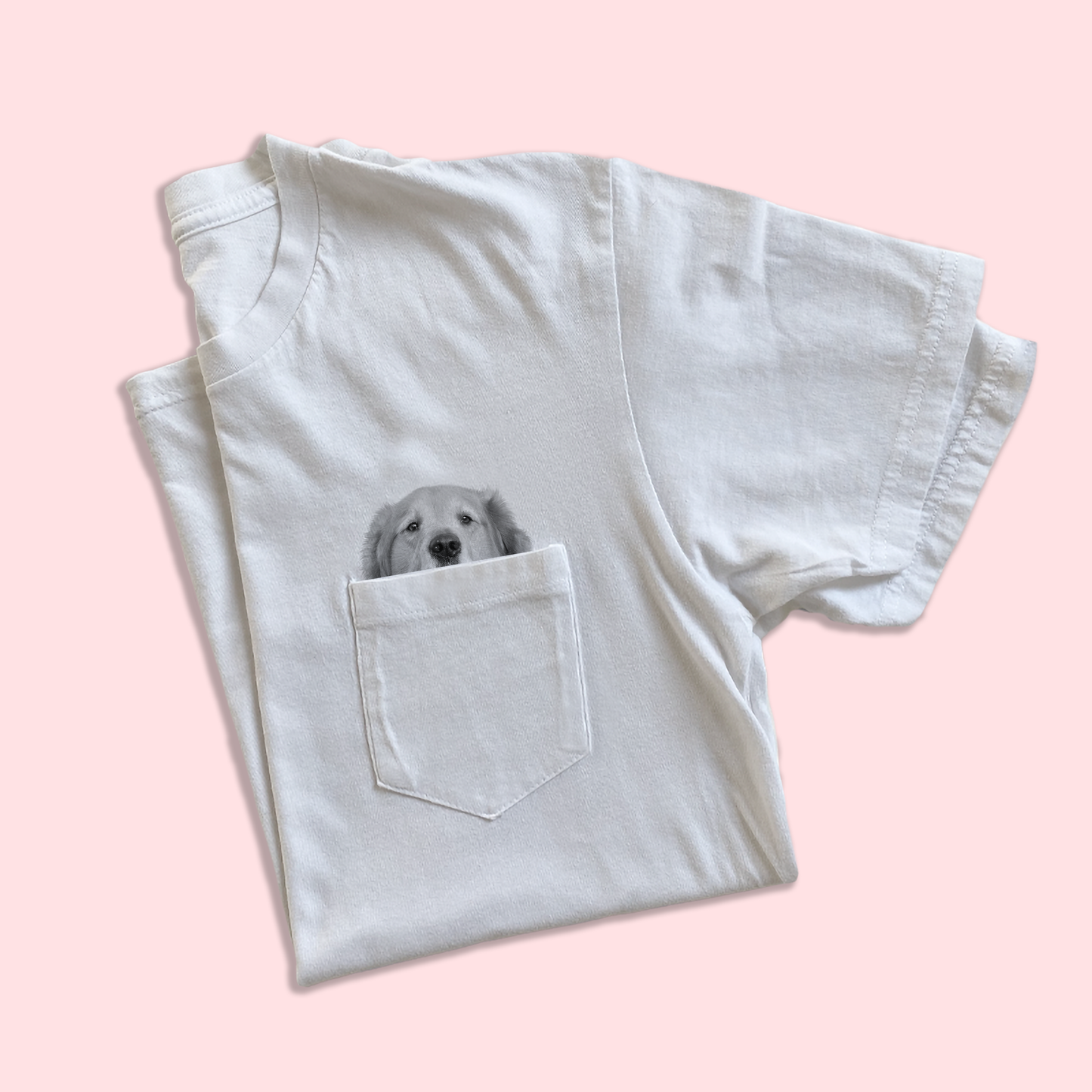 Ready-Made Peeking Pet Pocket Tee