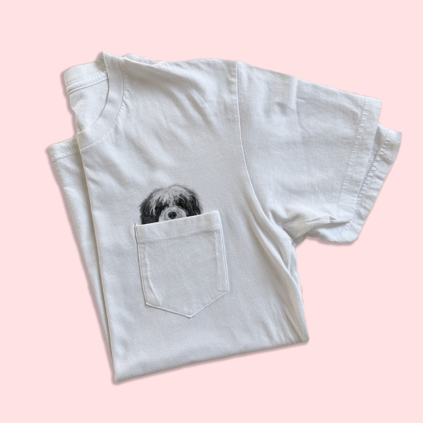 Ready-Made Peeking Pet Pocket Tee
