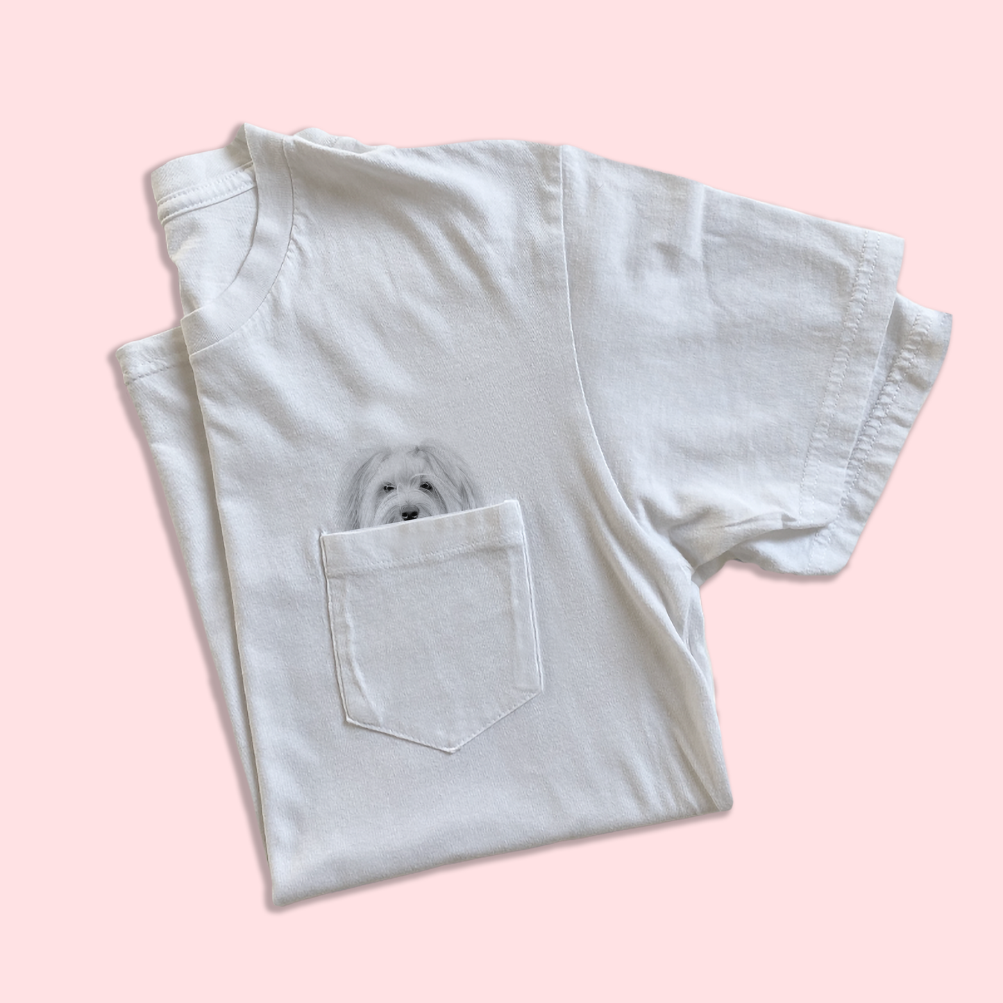 Ready-Made Peeking Pet Pocket Tee