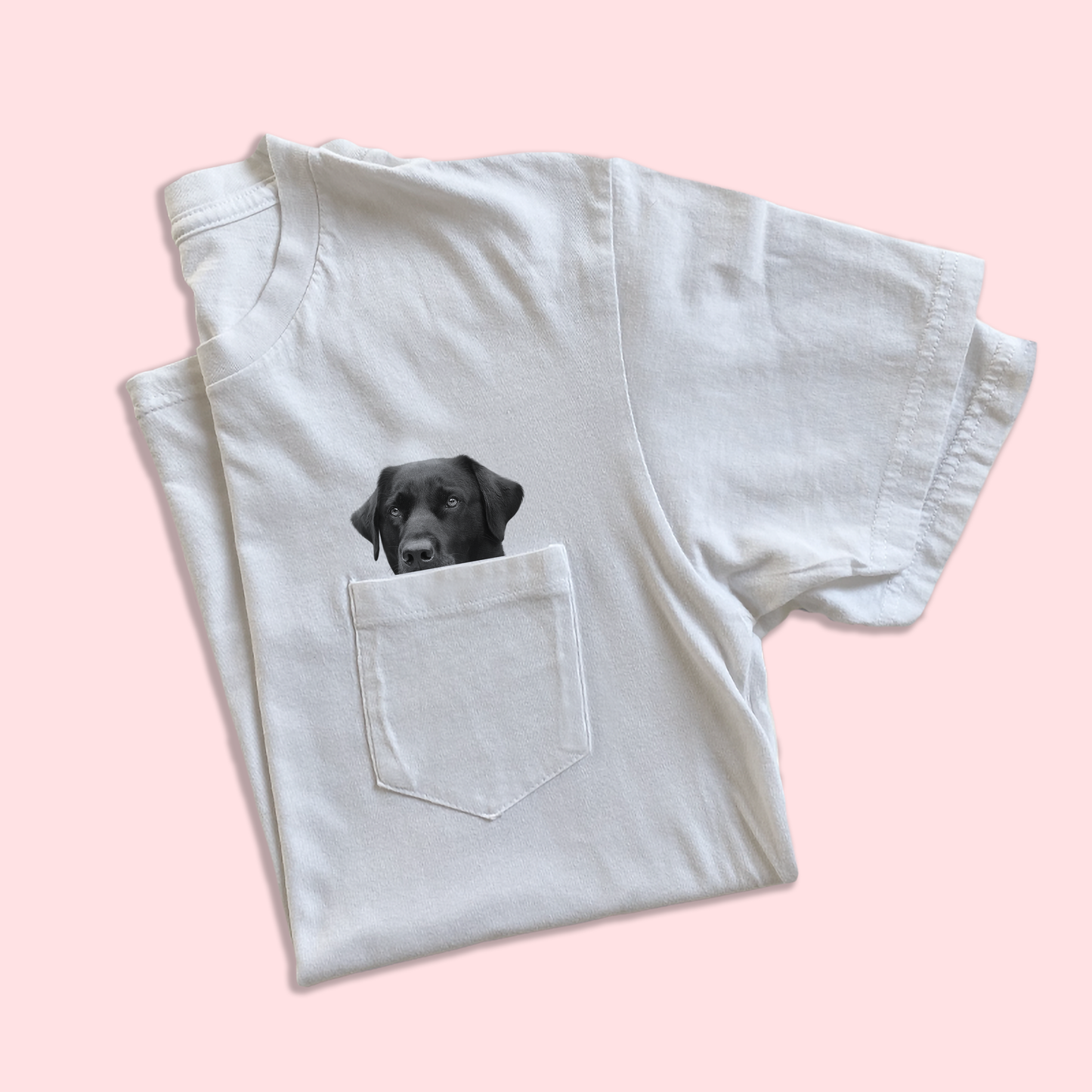Ready-Made Peeking Pet Pocket Tee