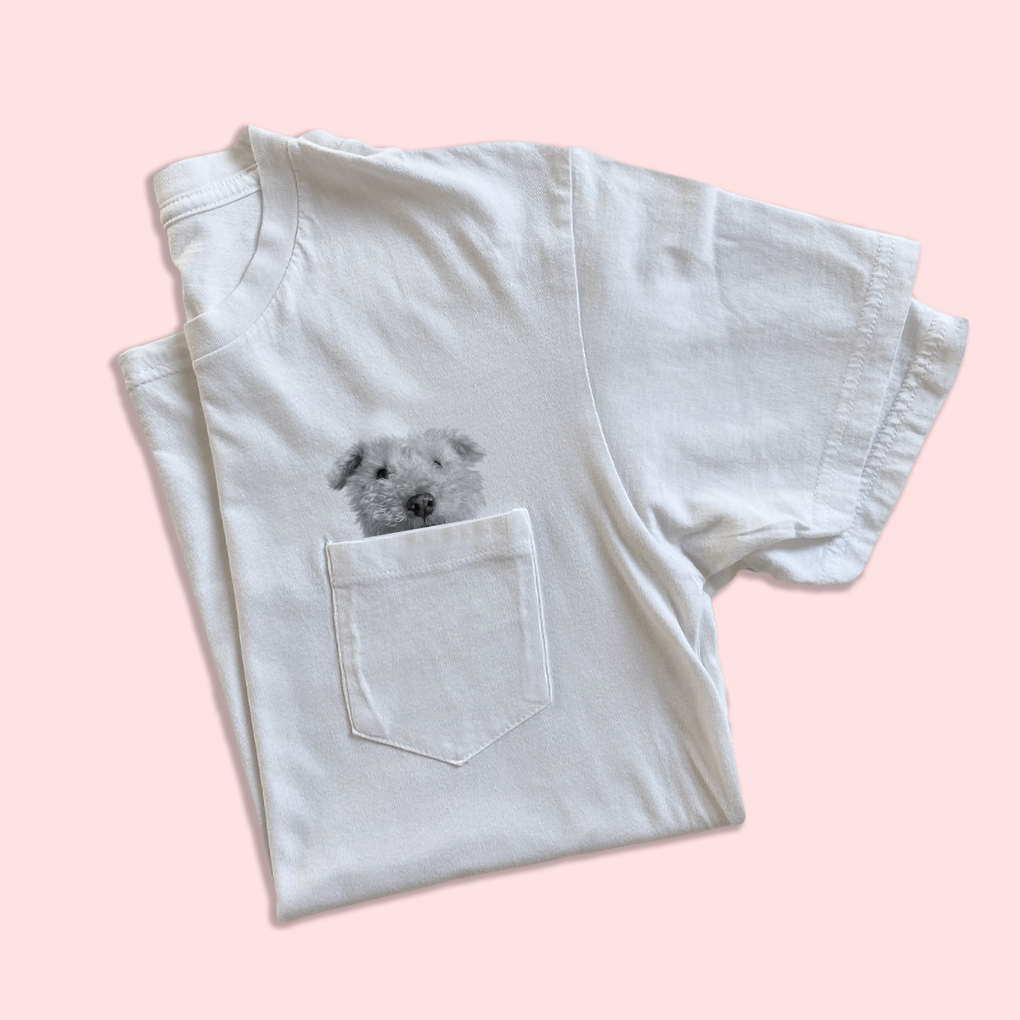 Ready-Made Peeking Pet Pocket Tee