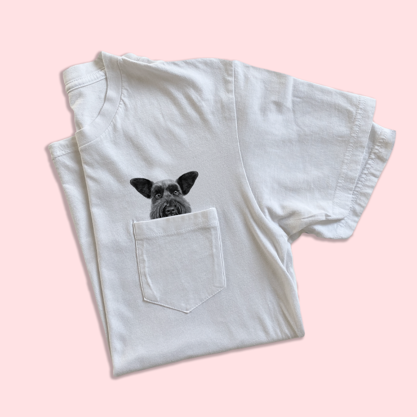 Ready-Made Peeking Pet Pocket Tee