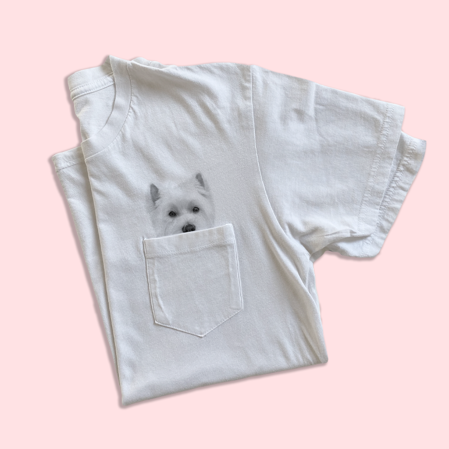 Ready-Made Peeking Pet Pocket Tee