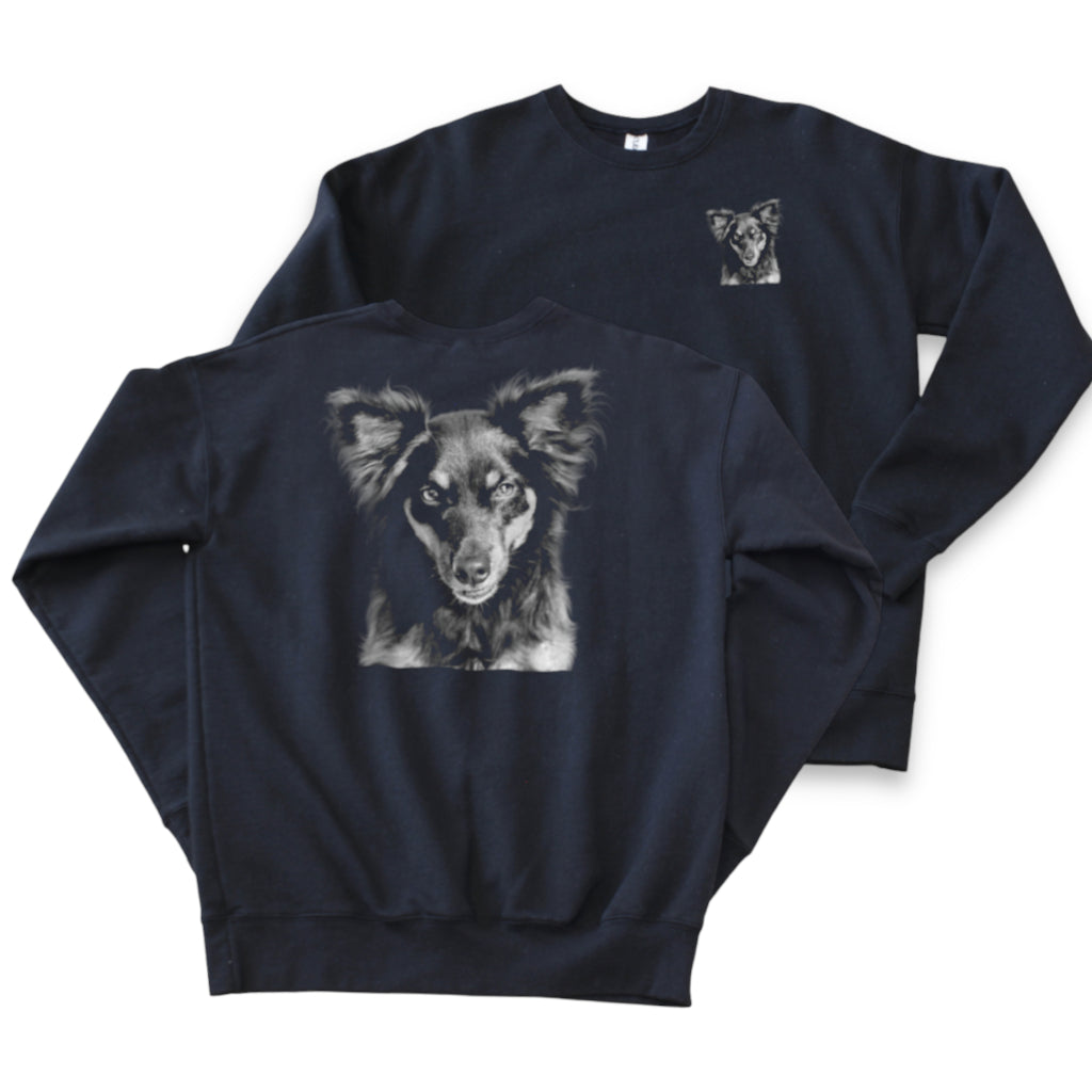 Crew Sweatshirt - Chest & Back Graphic
