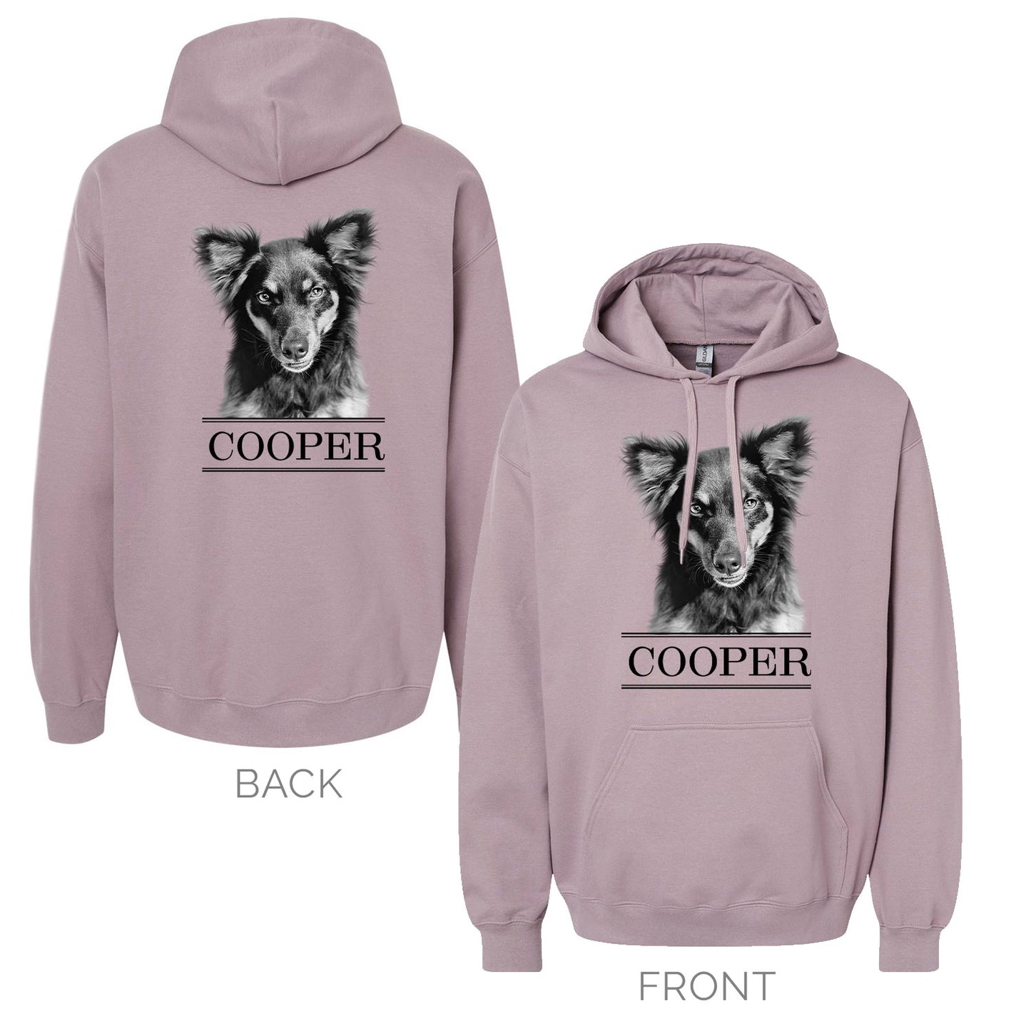 Personalized Pet Hoodie Sweatshirt - Purple Mist