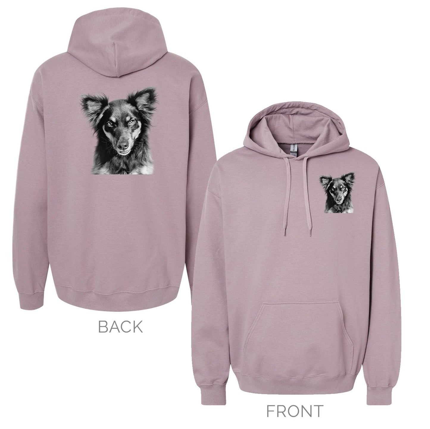 Personalized Pet Hoodie Sweatshirt - Purple Mist