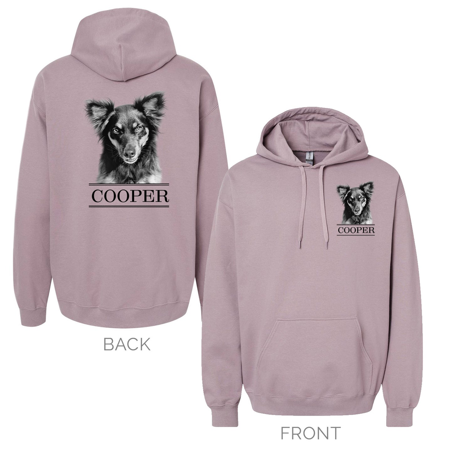Personalized Pet Hoodie Sweatshirt - Purple Mist