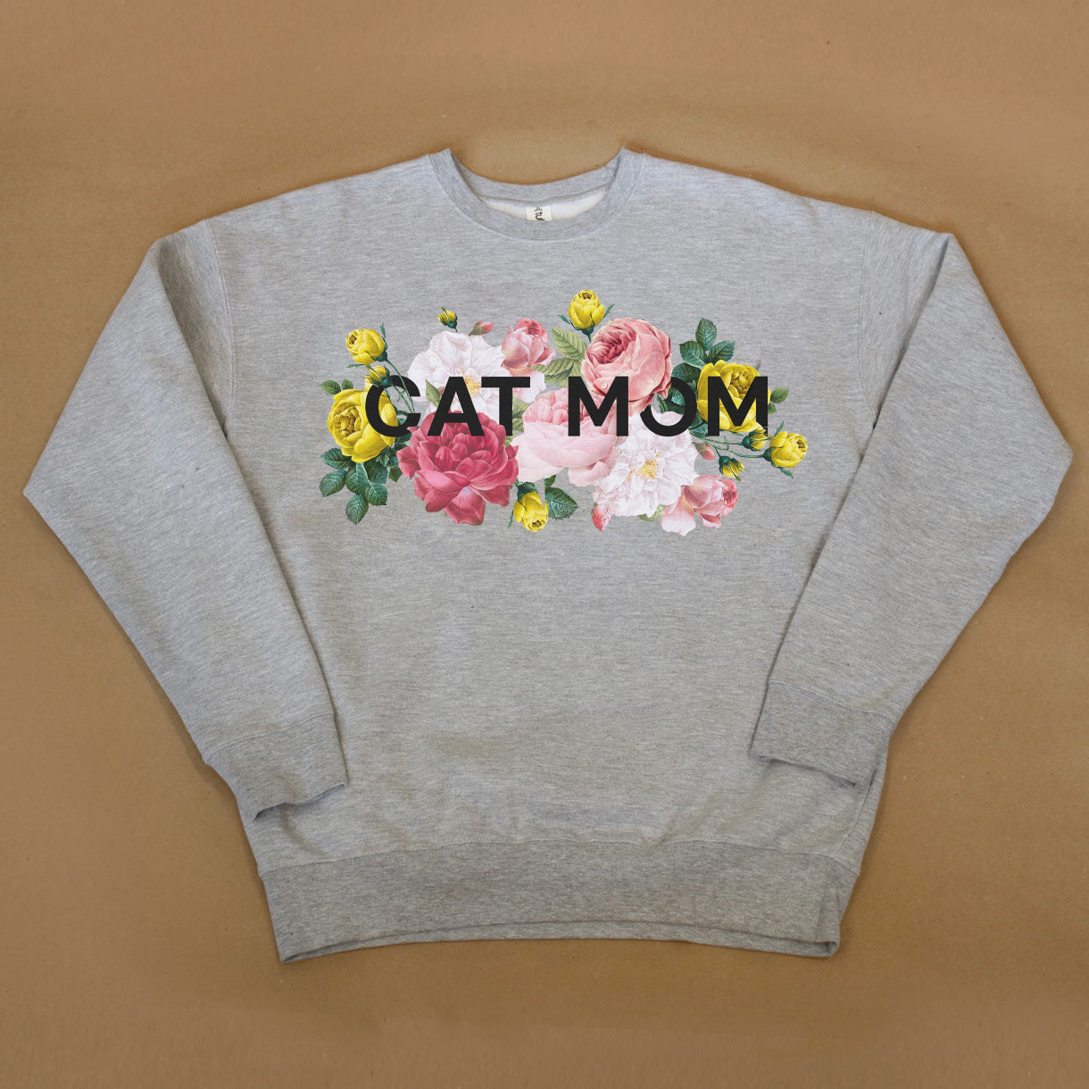 Floral Dog Mom Crew Sweatshirt