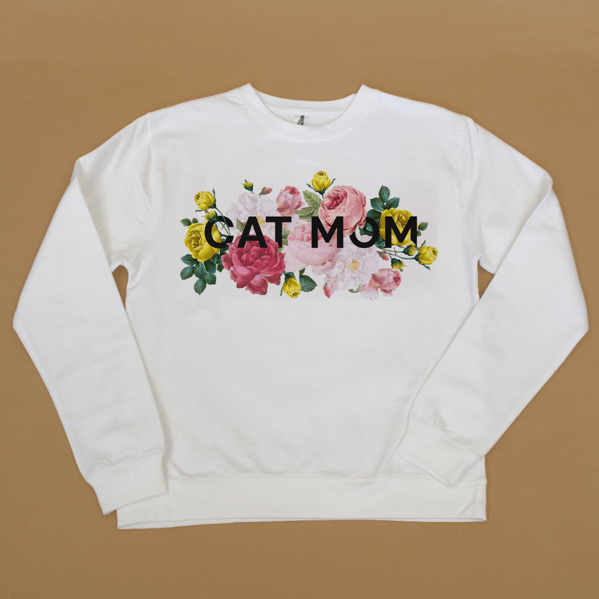Floral Dog Mom Crew Sweatshirt