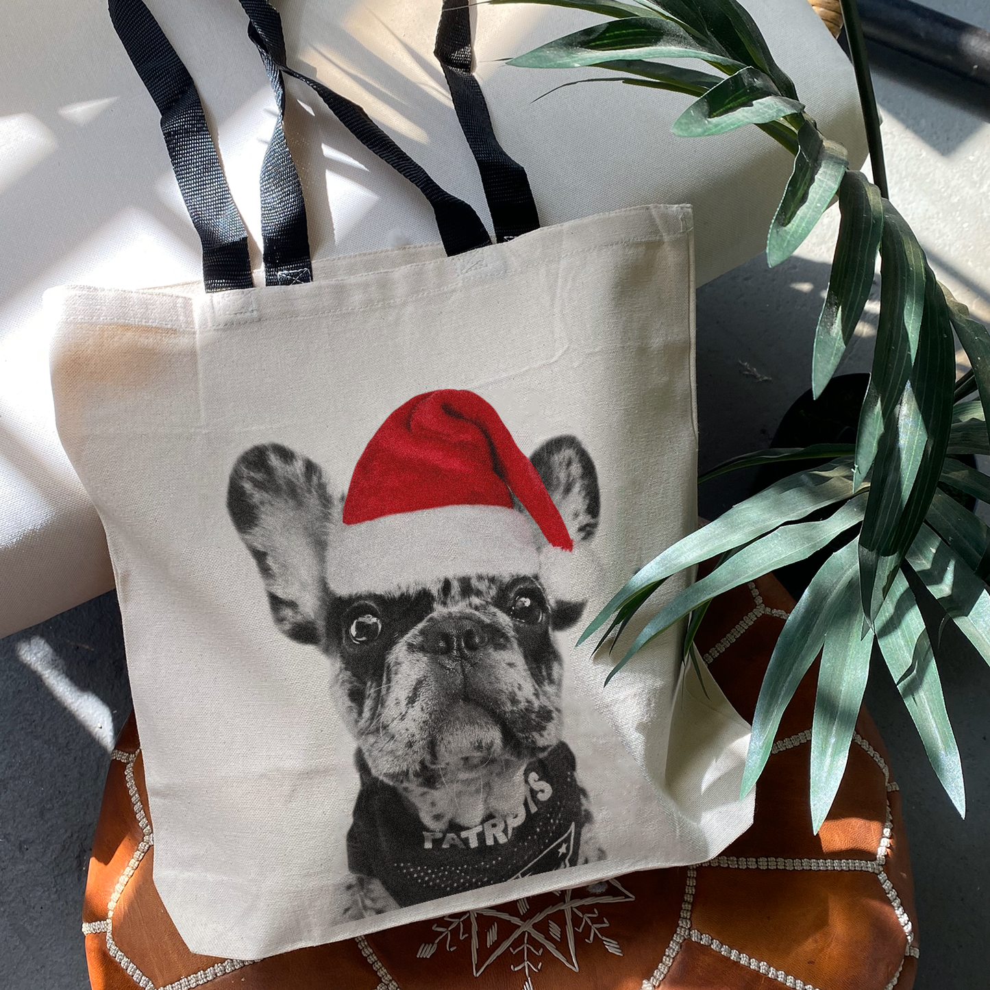 Holiday Perkie Print Canvas Tote