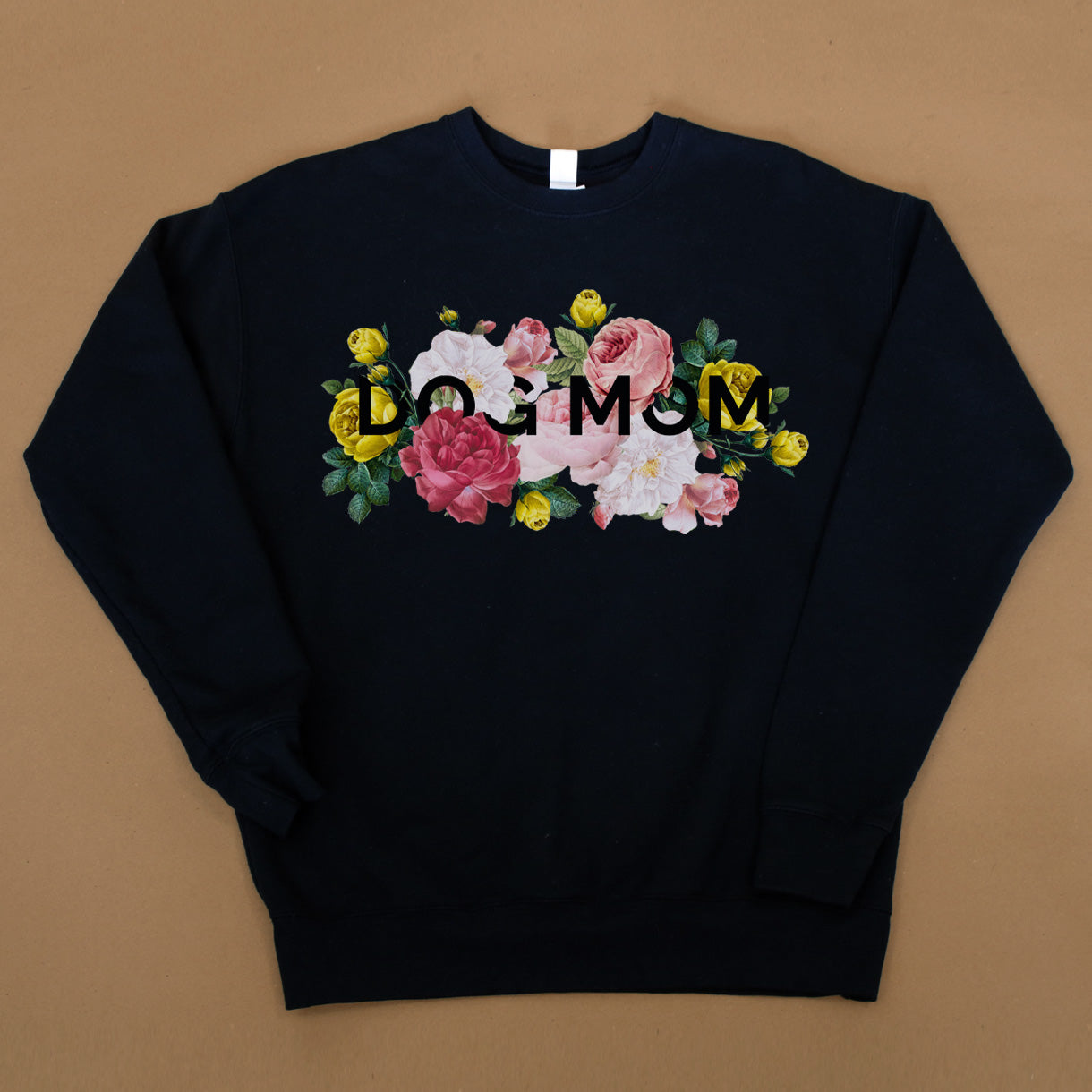 Floral Dog Mom Crew Sweatshirt
