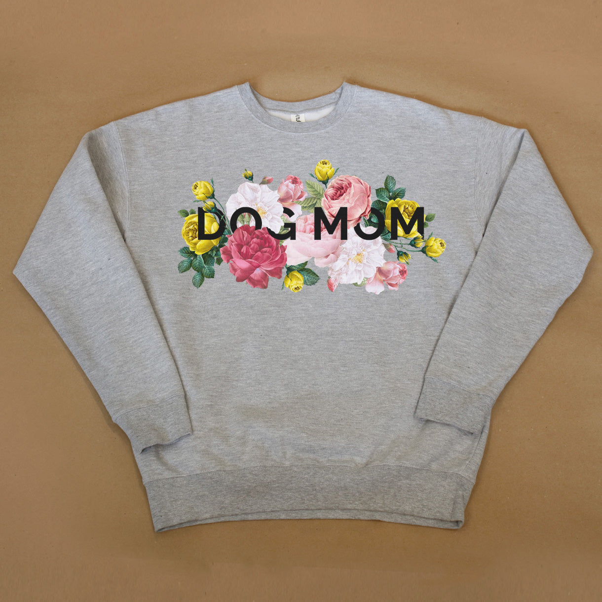 Floral Dog Mom Crew Sweatshirt