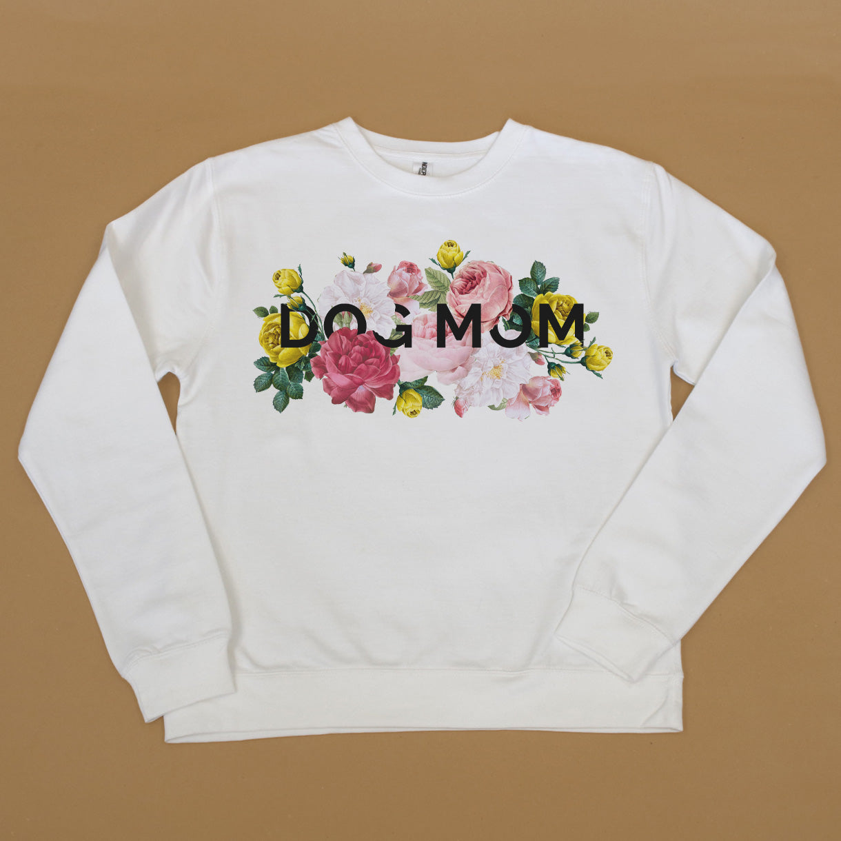 Floral Dog Mom Crew Sweatshirt