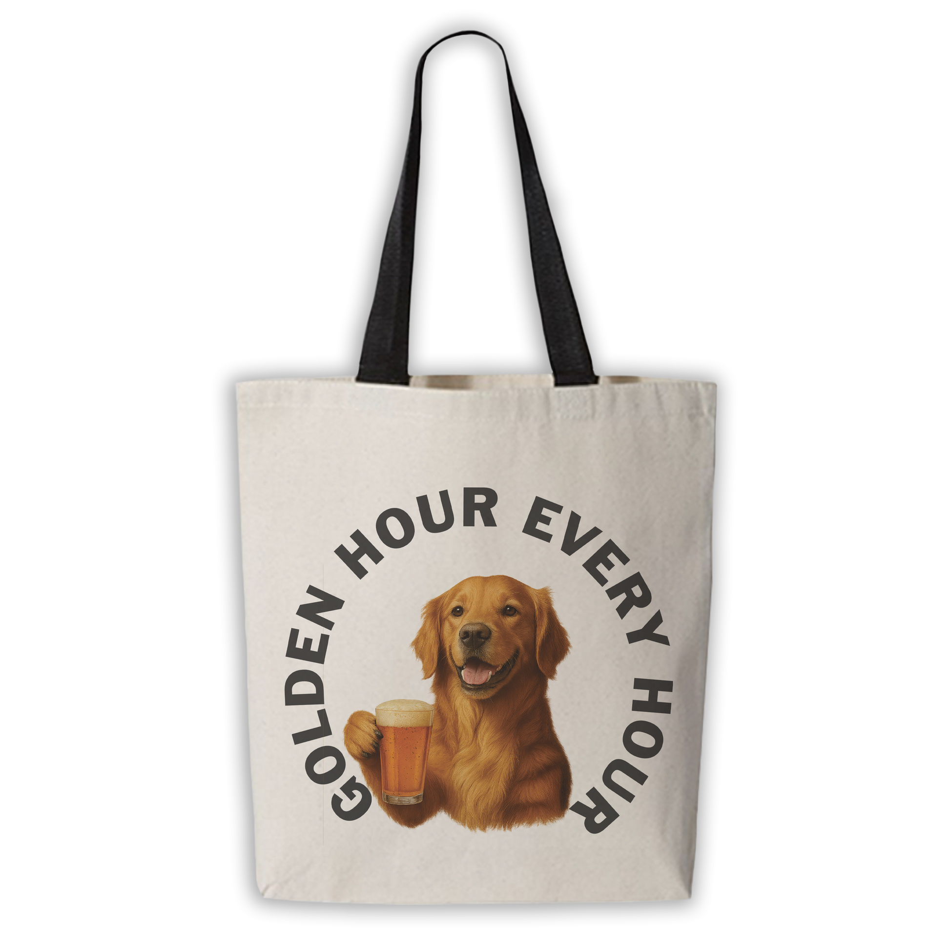 Golden Retriever with Beer