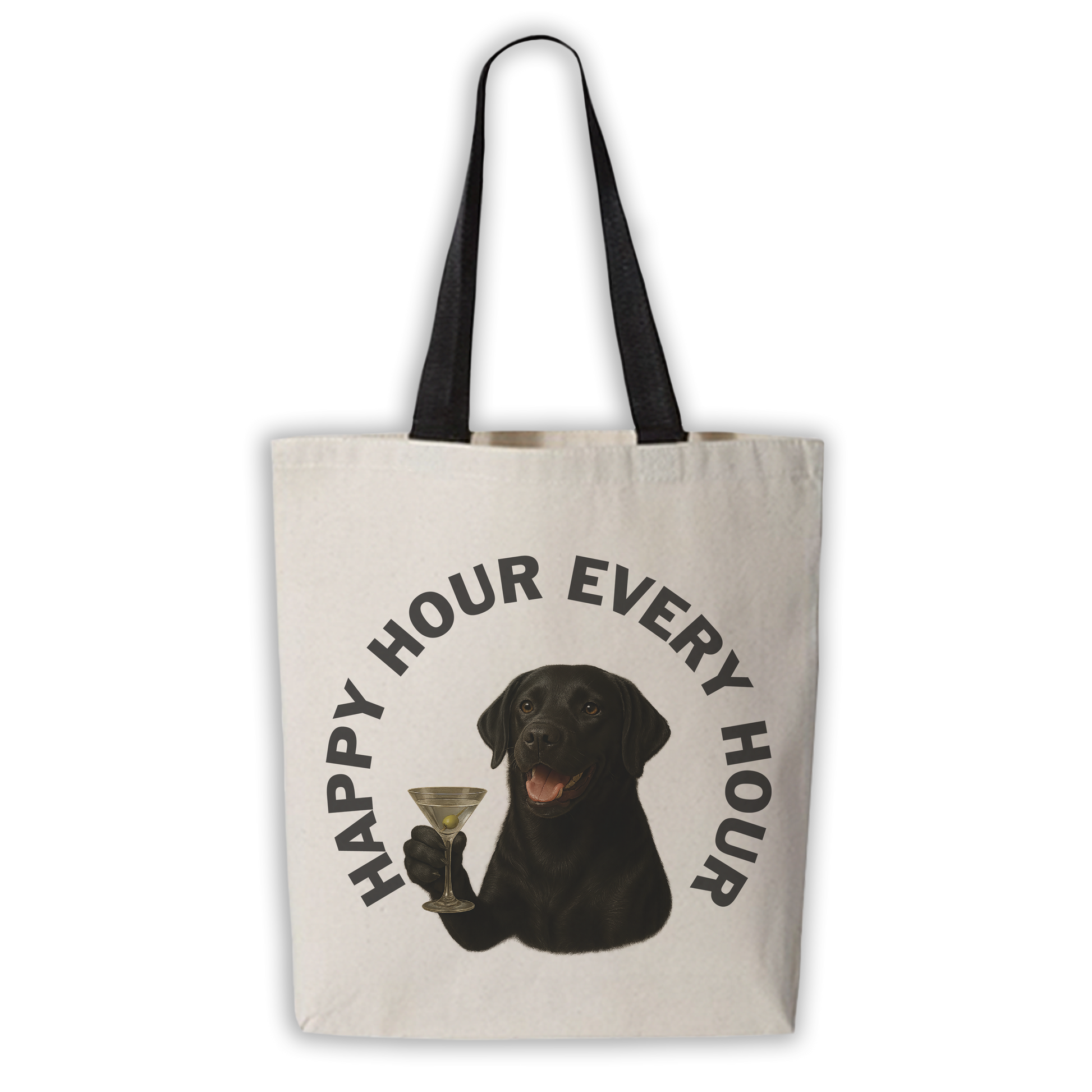 Black Lab with Martini