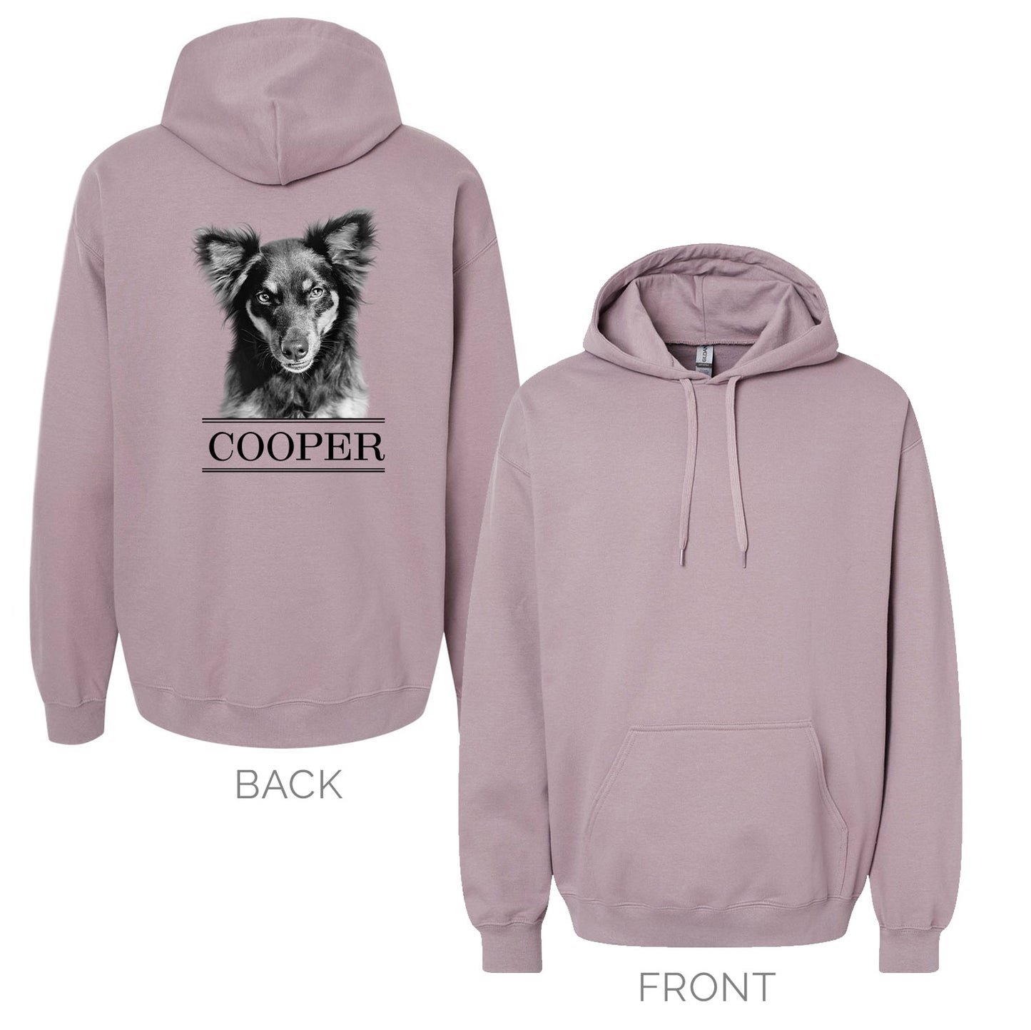 Personalized Pet Hoodie Sweatshirt - Purple Mist