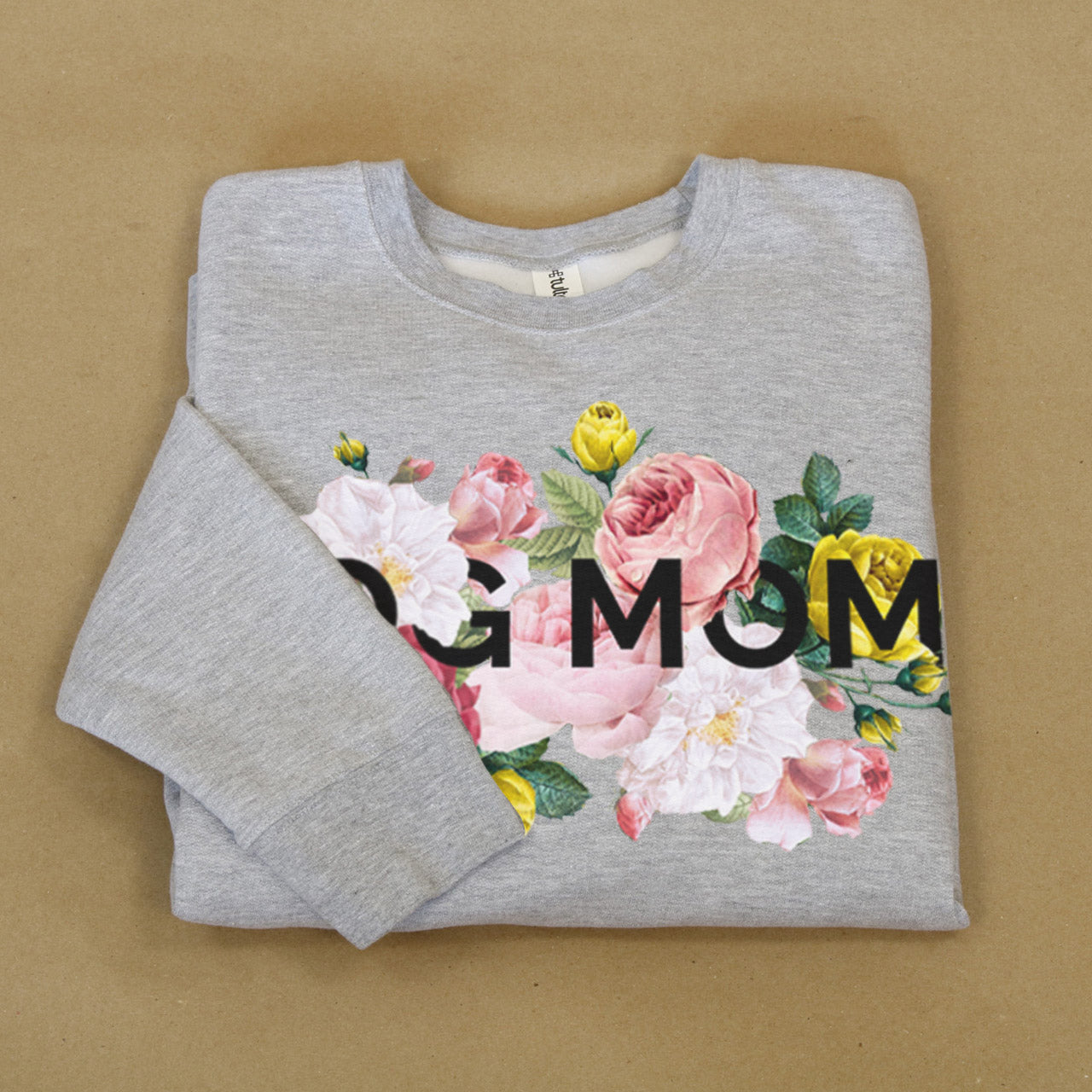 Floral Dog Mom Crew Sweatshirt
