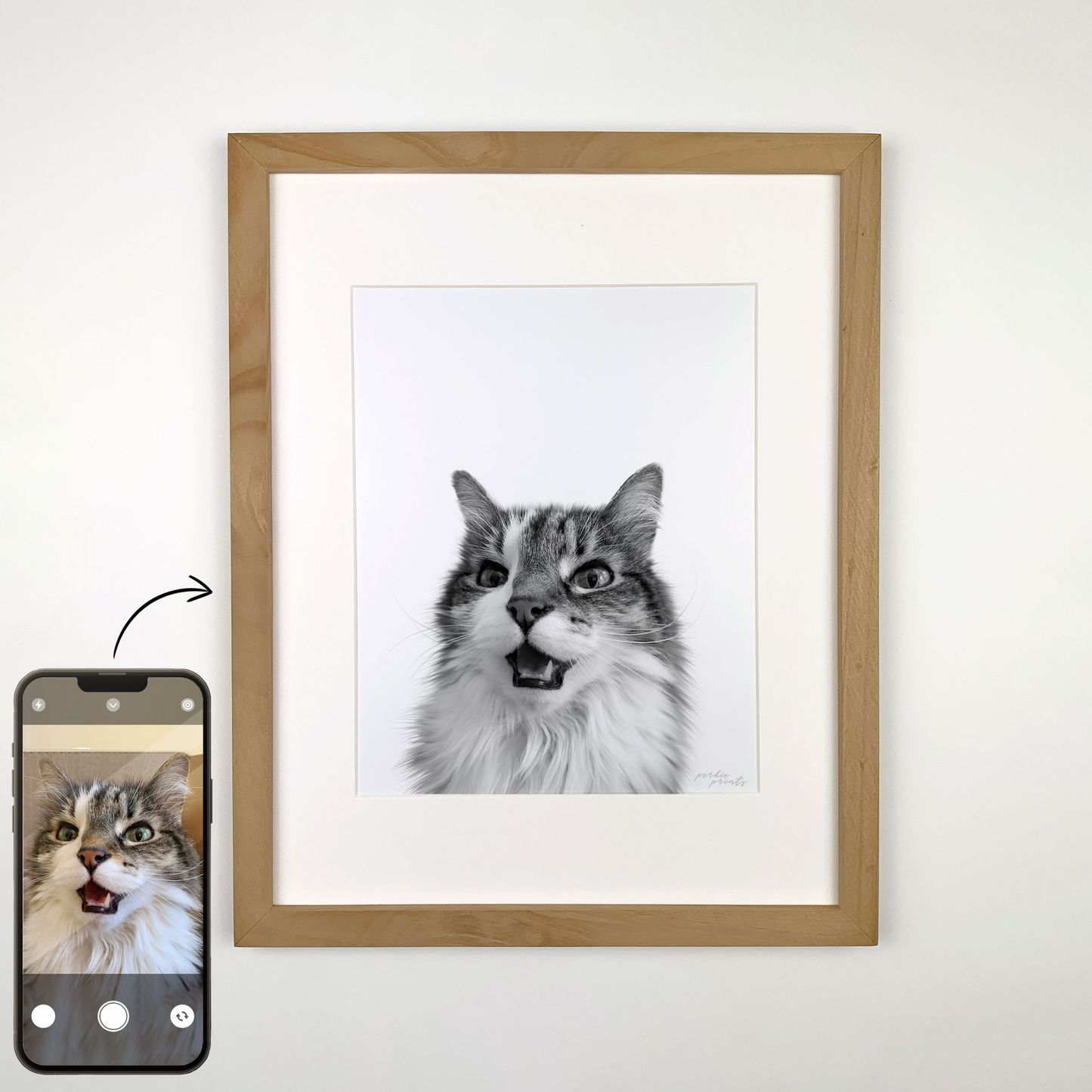 Natural Wood Framed Print