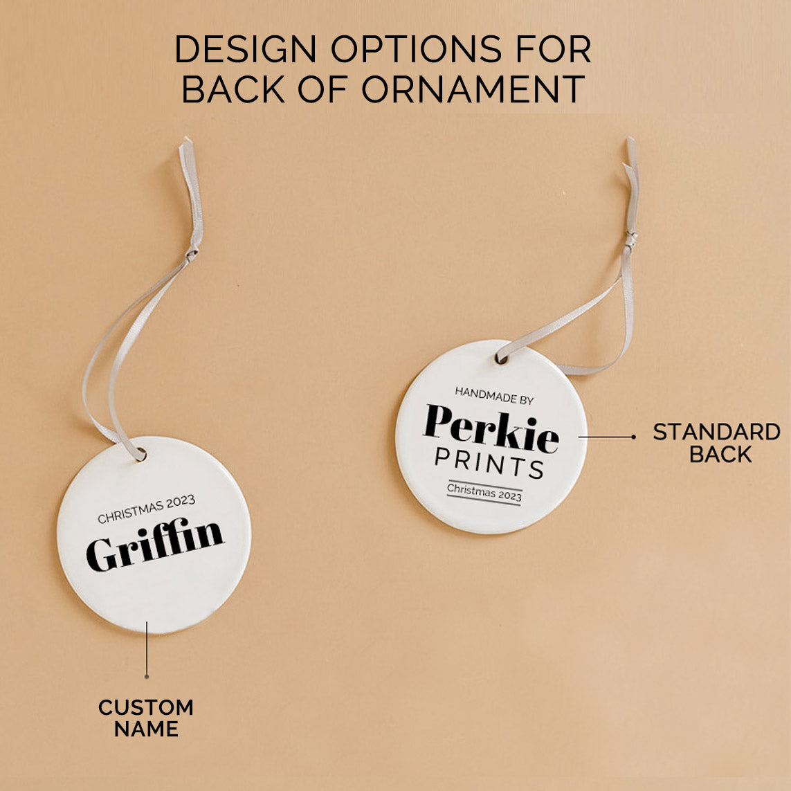 Personalized Pet Ceramic Holiday Ornament