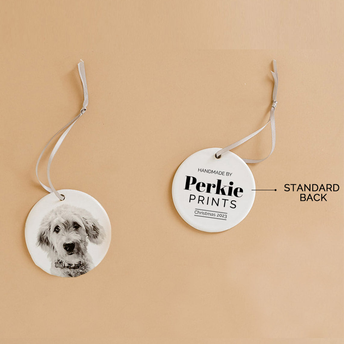 Personalized Pet Ceramic Holiday Ornament