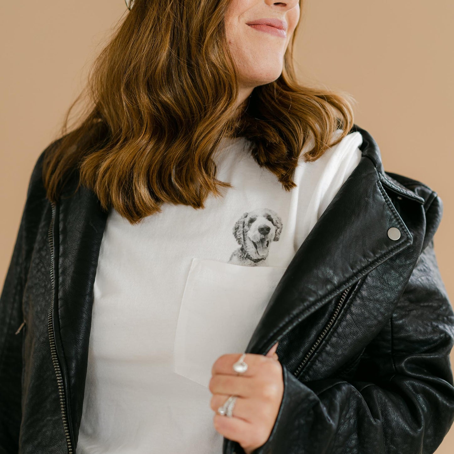Lightweight Personalized Pet-In-Pocket Tee