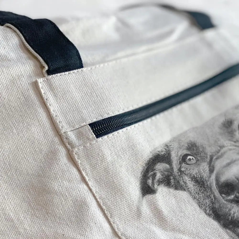 Canvas Zip Tote