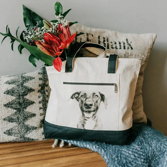 Canvas Zip Tote