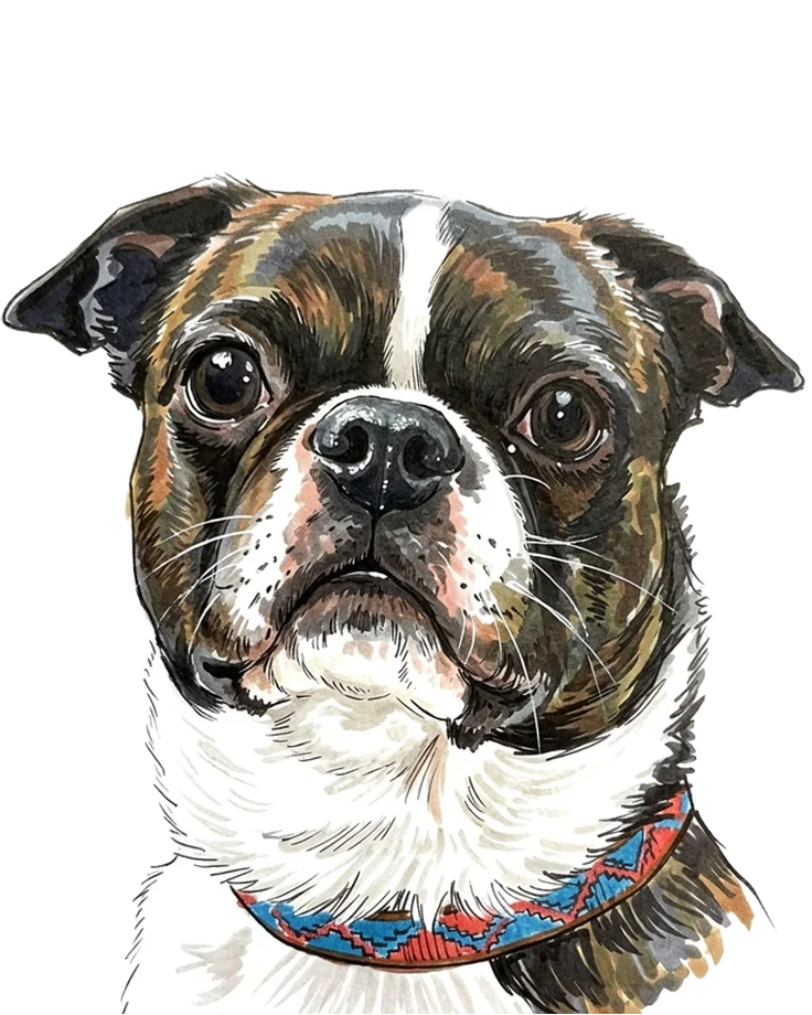 A finished Marker Perkie Print