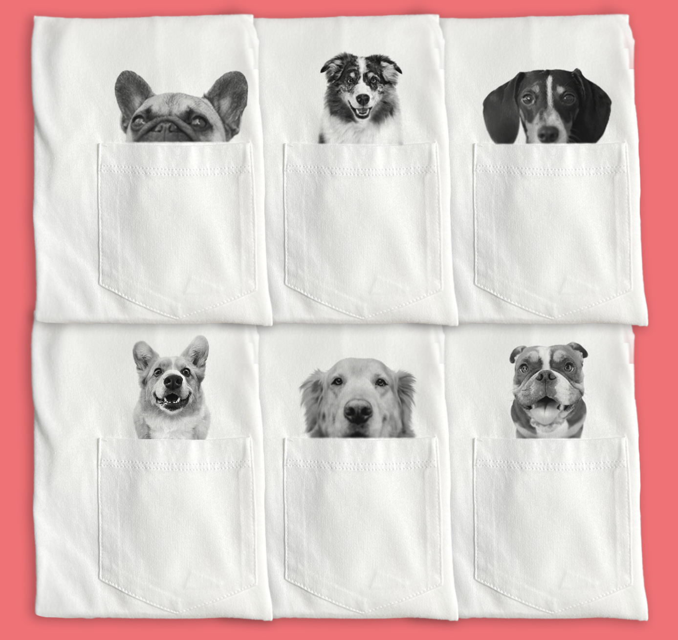 Ready-Made Peeking Pet Pocket Tee
