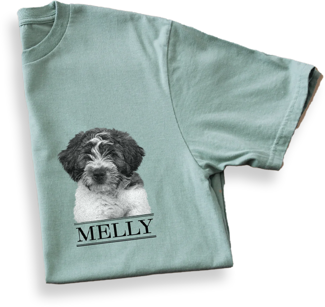 Personalized Pet Color Crew T-Shirt