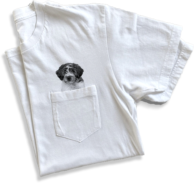 Lightweight Personalized Pet-In-Pocket Tee