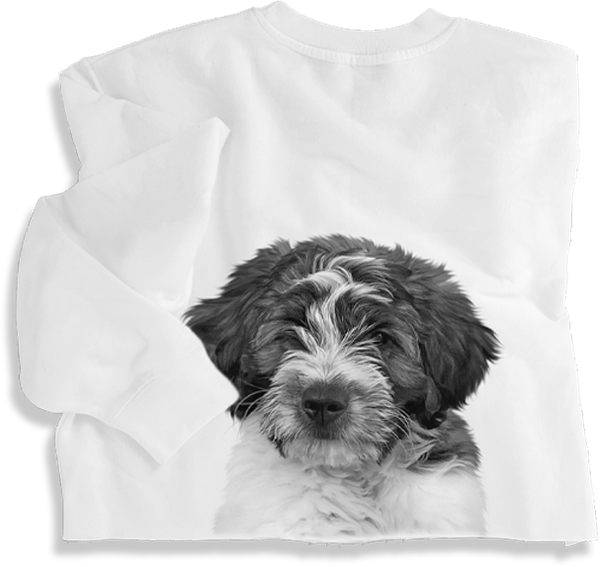 Personalized Pet Cropped Crew Sweatshirt