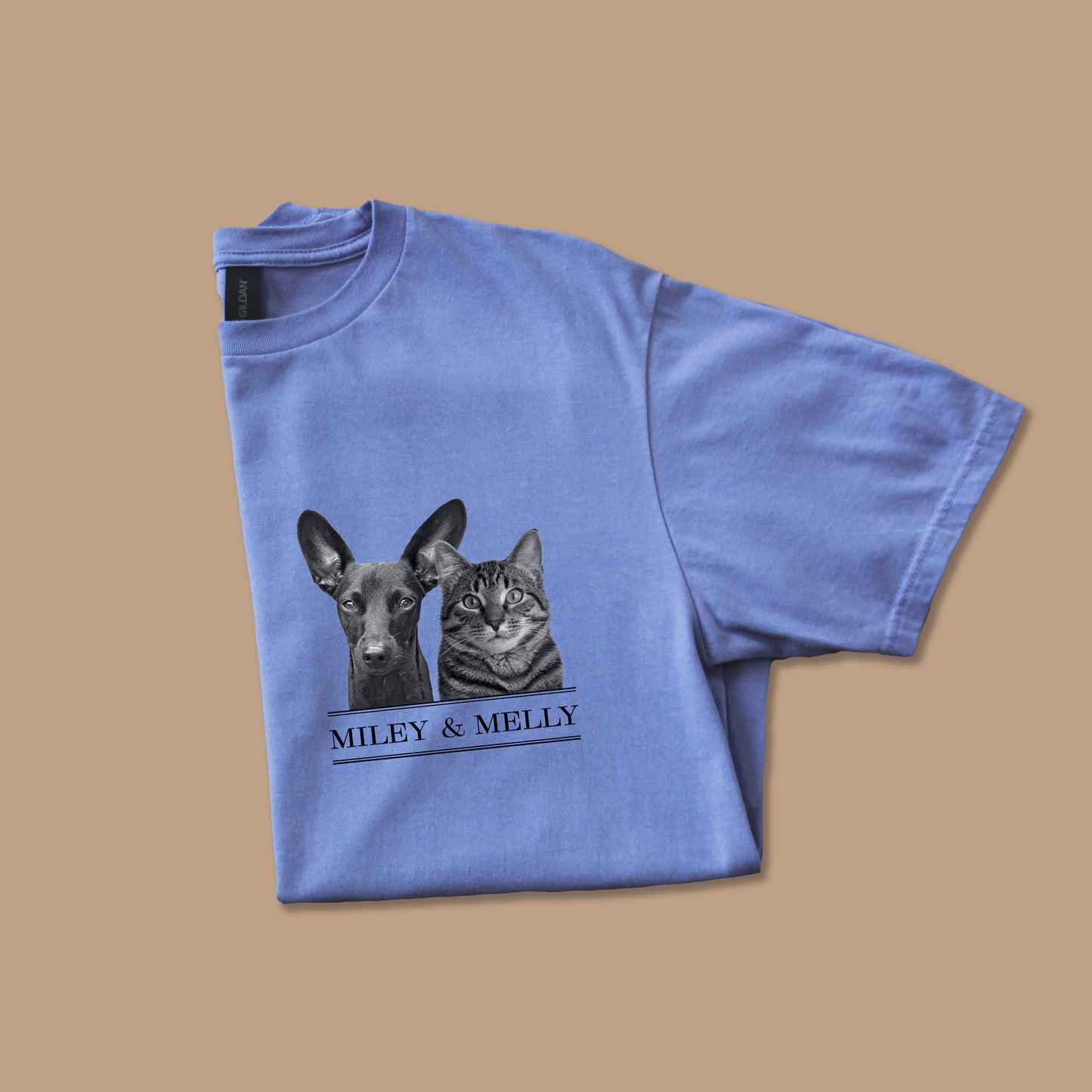 Personalized Pet Color Crew T-Shirt