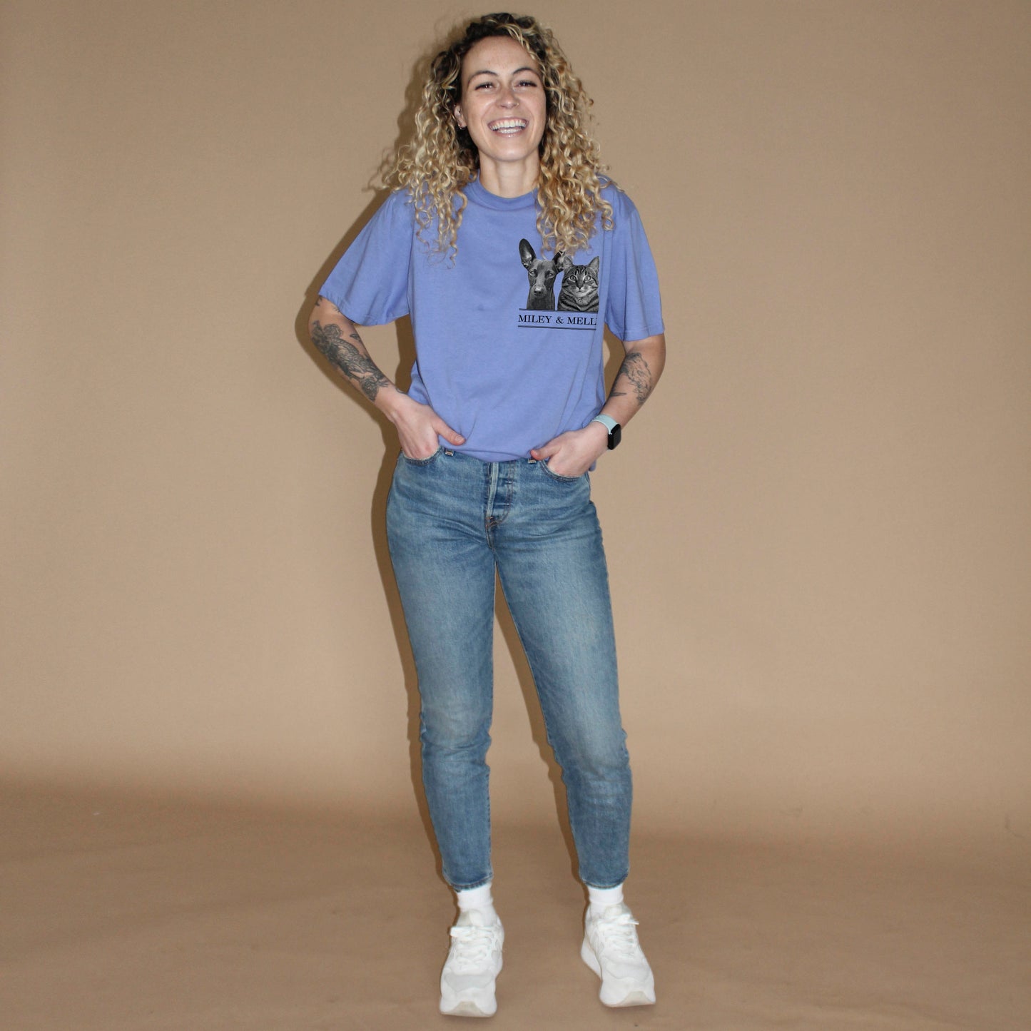 Personalized Pet Color Crew T-Shirt