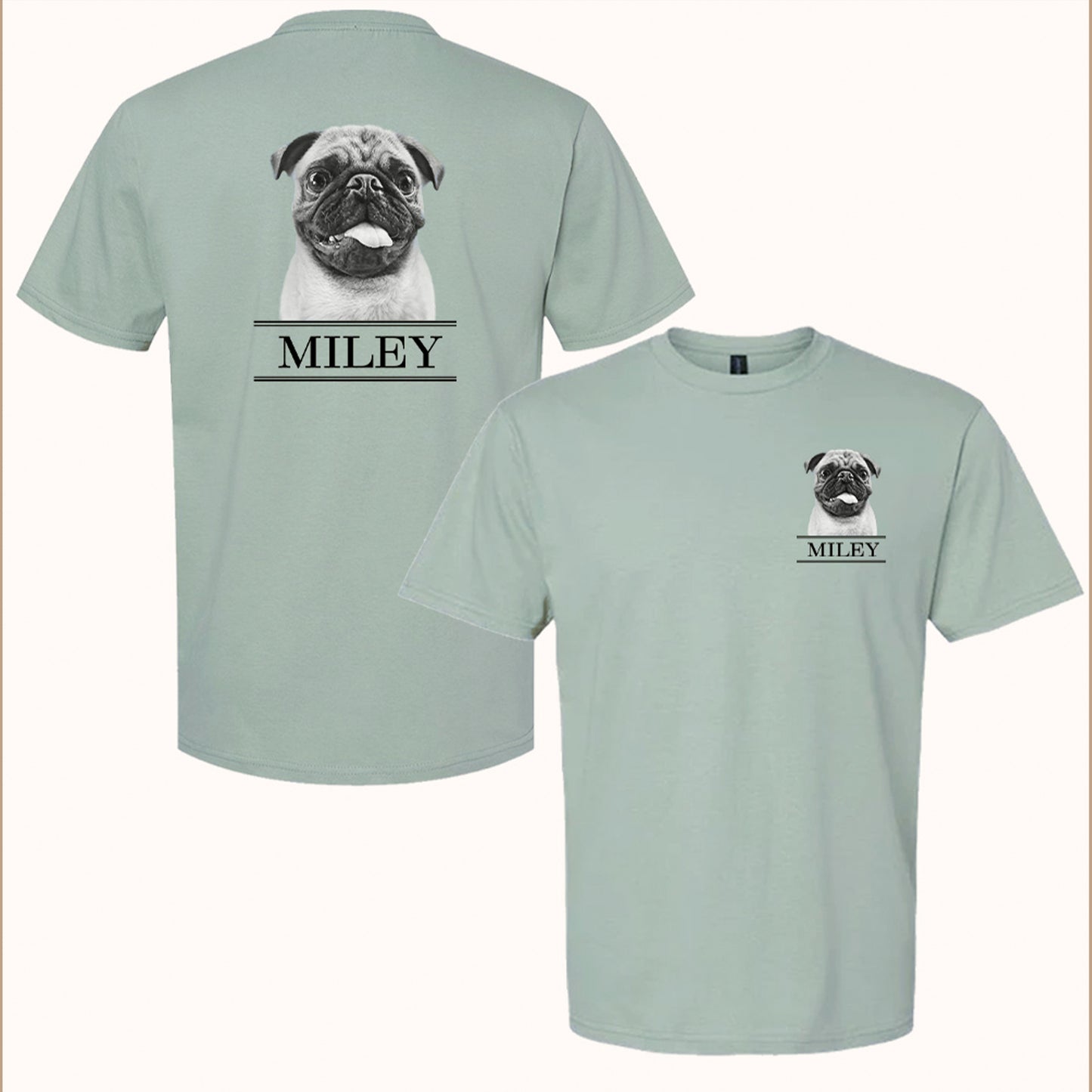 Personalized Pet Color Crew T-Shirt