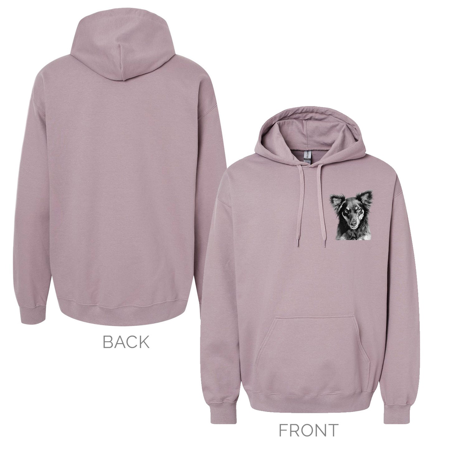 Personalized Pet Hoodie Sweatshirt - Purple Mist