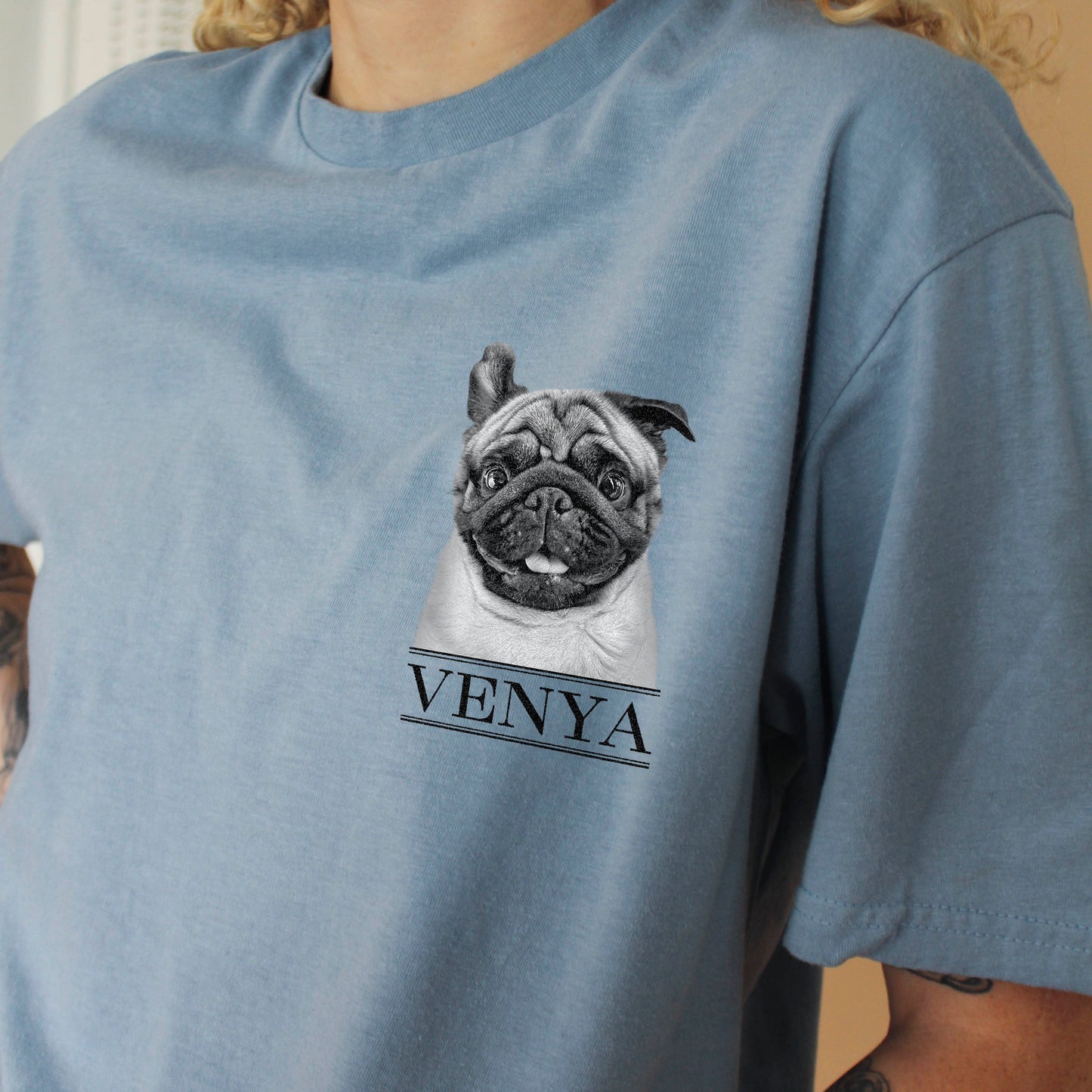 Personalized Pet Color Crew T-Shirt