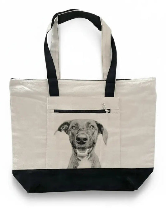 Canvas Zip Tote