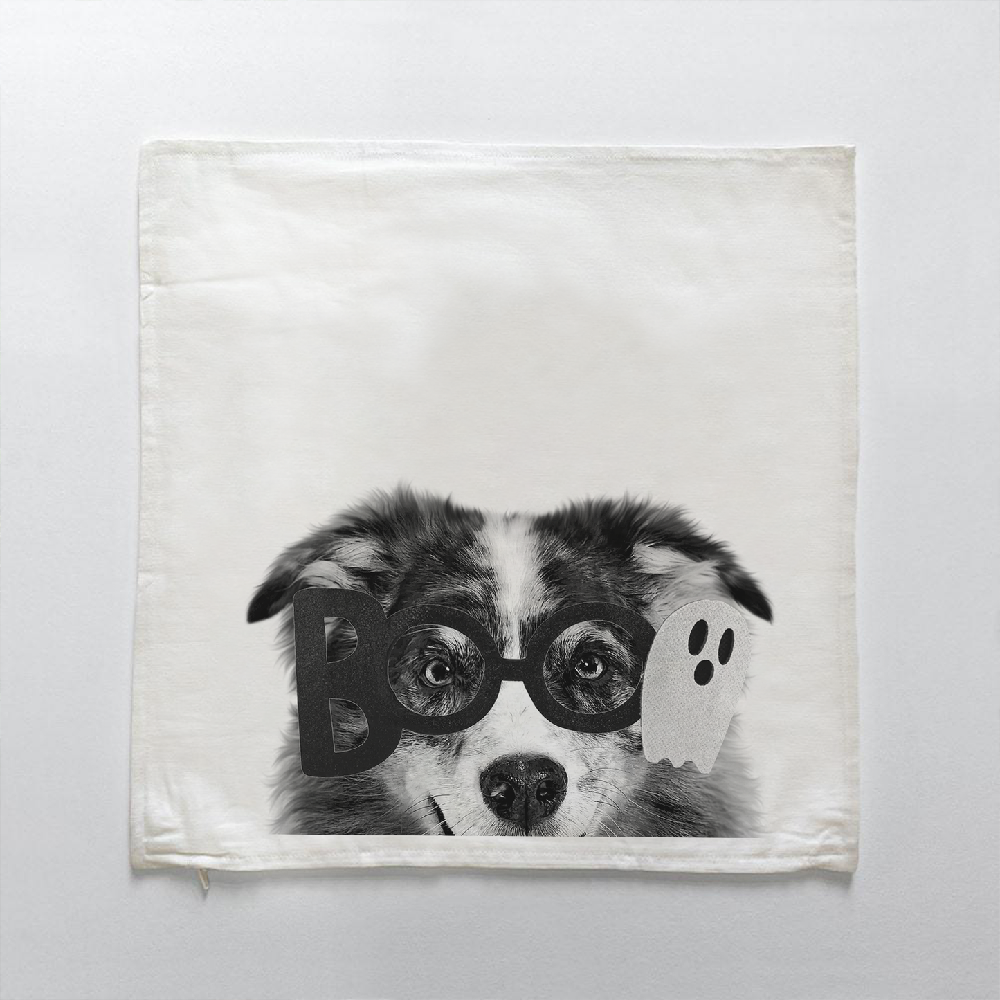 Lil' Boo Peeking Pet Halloween Pillow Cover