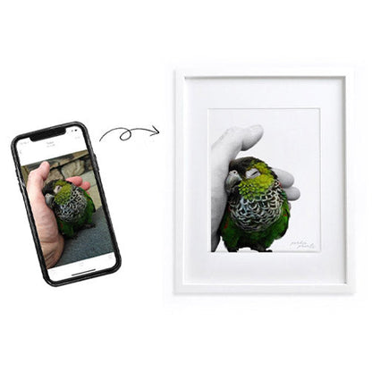 VIP White Framed Print