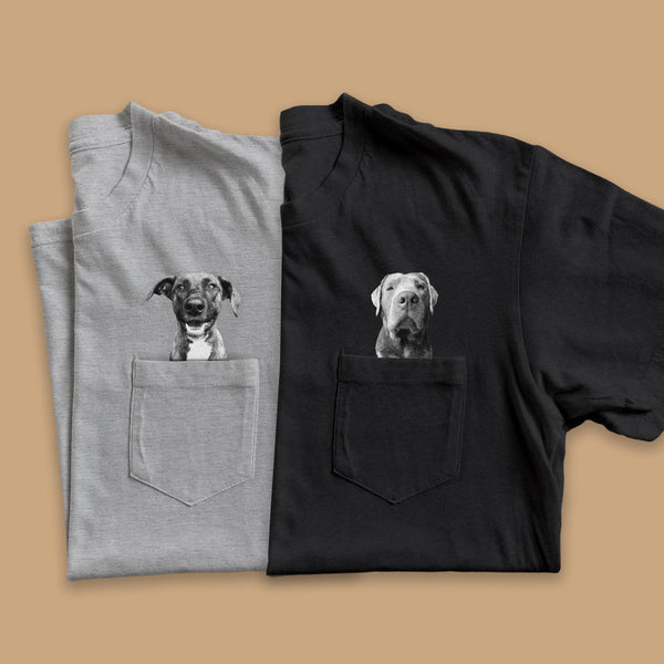 Heavyweight Personalized Pet-In-Pocket Tee