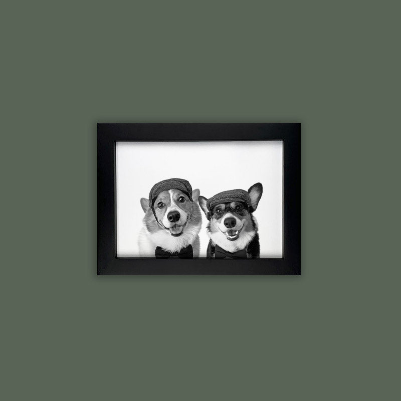 Wesly & Brady - Black Framed Print