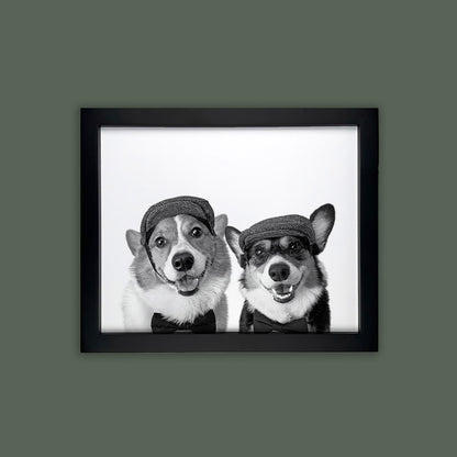 Wesly & Brady - Black Framed Print